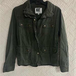 Kut from the Kloth Olive Green Utility Jacket